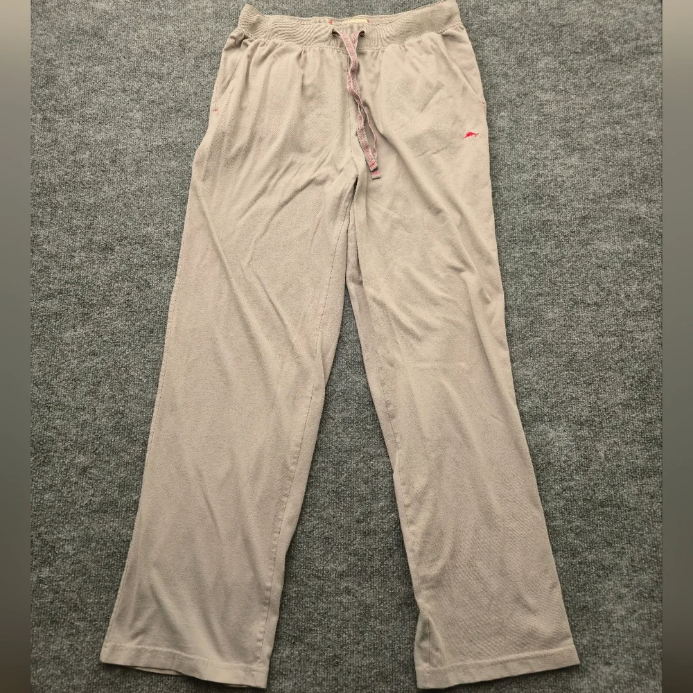 Tommy Bahama M Gray‎ Ribbed Drawstring Lounge Pajama Sleep Pants